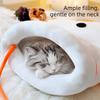 Cat Cave House Plush Warm Goose Shaped Pet Nest Semi-Enclosed Soft Cat Cave Bed Windproof Comfortable Pet Sofa Bed Winter