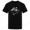 T-shirts Short Sleeve Camping Graphic Top Shirts Harajuku Street Women Men Adventure Tshirt Mountain Print Nature Tee Clothes