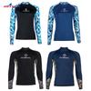 DIVE&SAIL UPF50+ Tryckt Andningsbar Anti-Manet Våtdräkt Dam Herr Simning Surf Rash Guard Topp fram