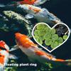 5 szt. pierścieni do karmienia ryb w kształcie serca pływające ogrodzenie roślinne akwarium rzęsa wodna pierścień do karmienia akwarium akcesoria Betta