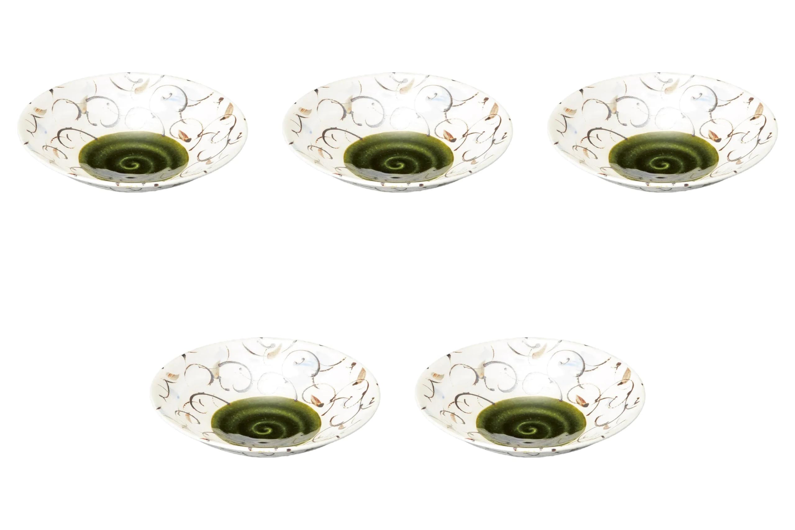 

Set of 5 Oribe Mukae x Mukae Setomonohonpo Hand-Painted [17.5 4.1 cm]