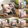 Cute sexy anime characters SUPER SONICO Pillow Case Cotton Linen Fabric Square Zipper Pillowcase Home Decorative Living Room