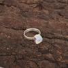 Milky Opal Gemstone 925 Sterling Silver Birthday Gift New Cocktail Handmade Ring RR-43-13