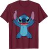Hot Fashion Unisex Lilo & Stitch Stitch Front and Back 2-Sided T-Shirt S-4XL Four Seasons