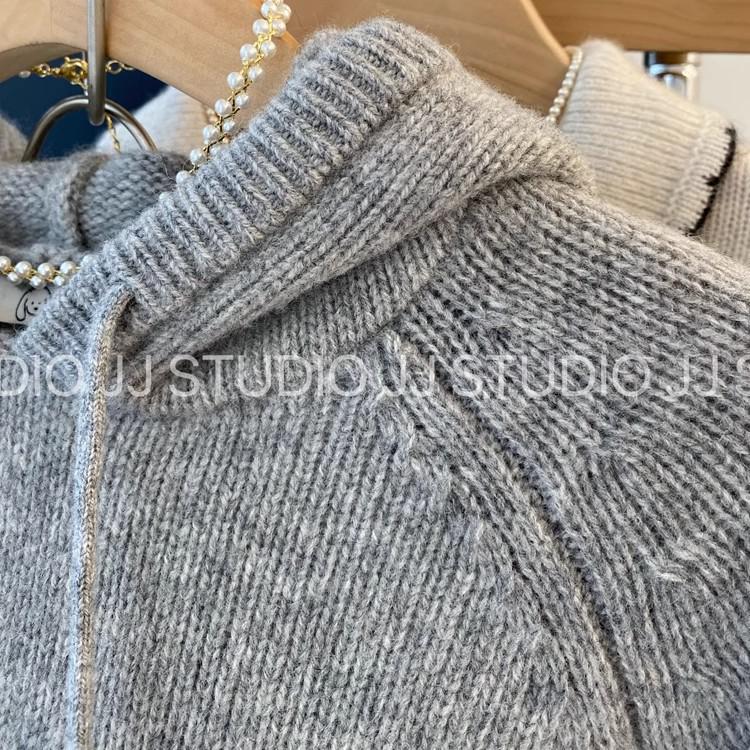 Shop Owner's Favorite: Korean Dongdaemun Chic Hooded Wool Knit Sweater for Women