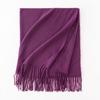 Cashmere Feel Solid Color Women's Imitation Cashmere Scarf Spring Atmosphere Korean Style Versatile Mid Length Shawl Scarf
