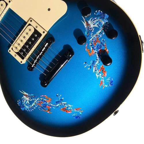 Jockomo Dragon BL Symmetrical Set of Inlay Stickers for Guitar and Bass