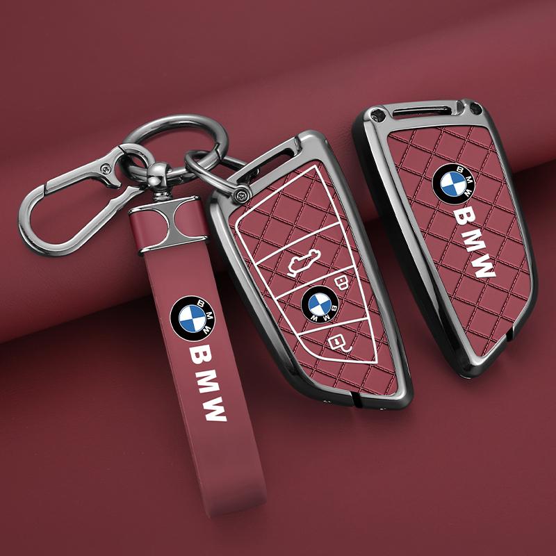 AXNX2 Remote Smart Car Metal Key Shell Cover Shell Protect For BMW F20 G20 G30 X1 X3 X4 X5 G05 X6 X7 G11 F15 F16 G01 G02 Car Stickers