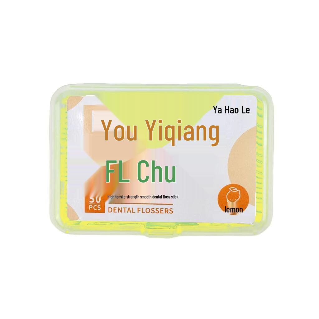 Fruity High-Tensile Ultra-Fine Colorful Floss Sticks: Portable Interdental Cleaning Toothpicks