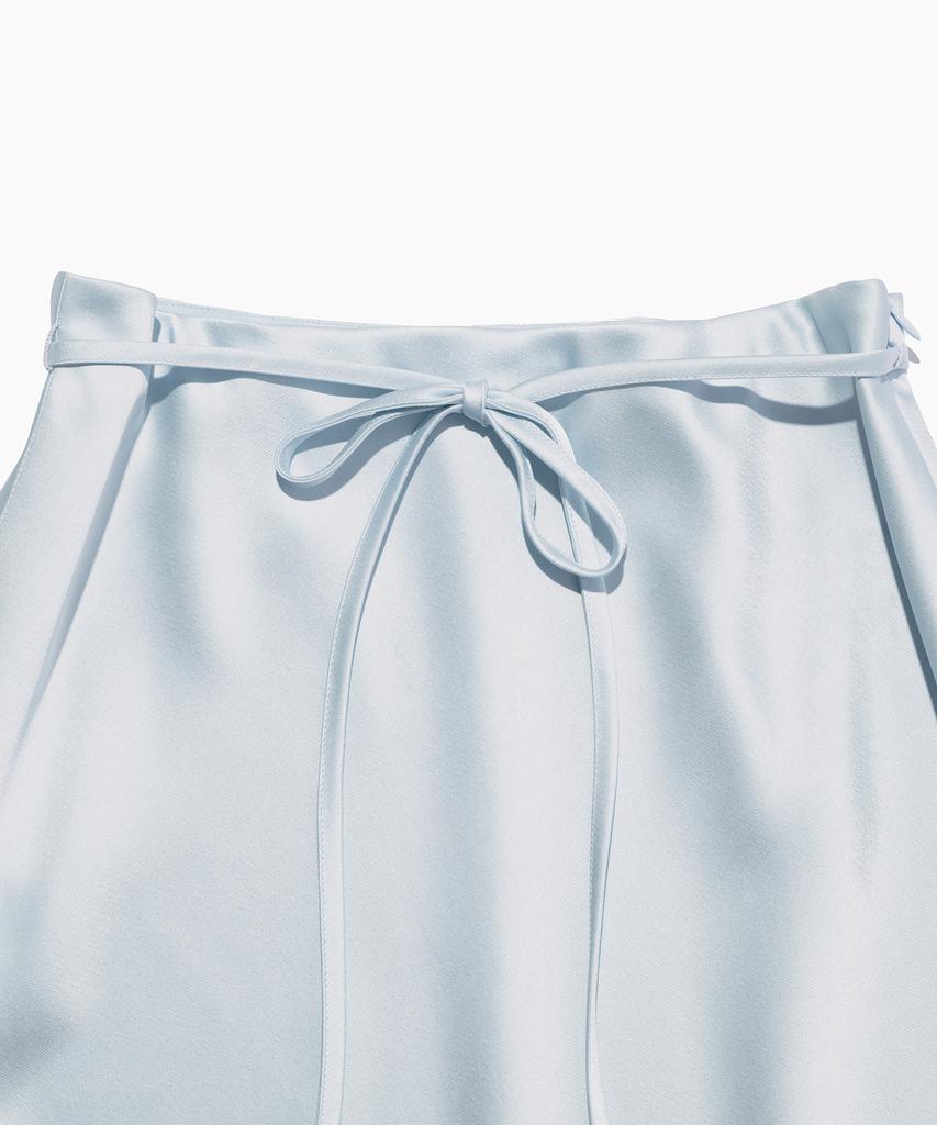 Tudment Satin Long Skirt Mint