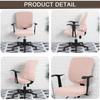 Office Chair Cover Universal Rotating Chair Slipcovers Water Resistant Stretch Removable Protector Computer Chair Seat Cover