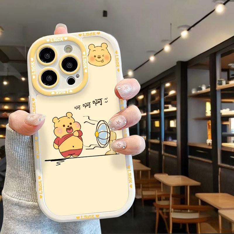 Winnie Fan Full Coverage Drop-Proof Case for Apple Phones: 17 Pro Max, 16 Plus, 15, 14 Pro