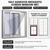 Anti Fly Mosquito Net Self-Adhesive Polyester Mosquito Insect Bug Tear Resistance Home Room Kitchen Curtains Mesh for Window Use