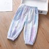 Children's Fashion Pants Girls' Summer Clothes Princess Baby Casual Cropped Pants Thin Design for Summer