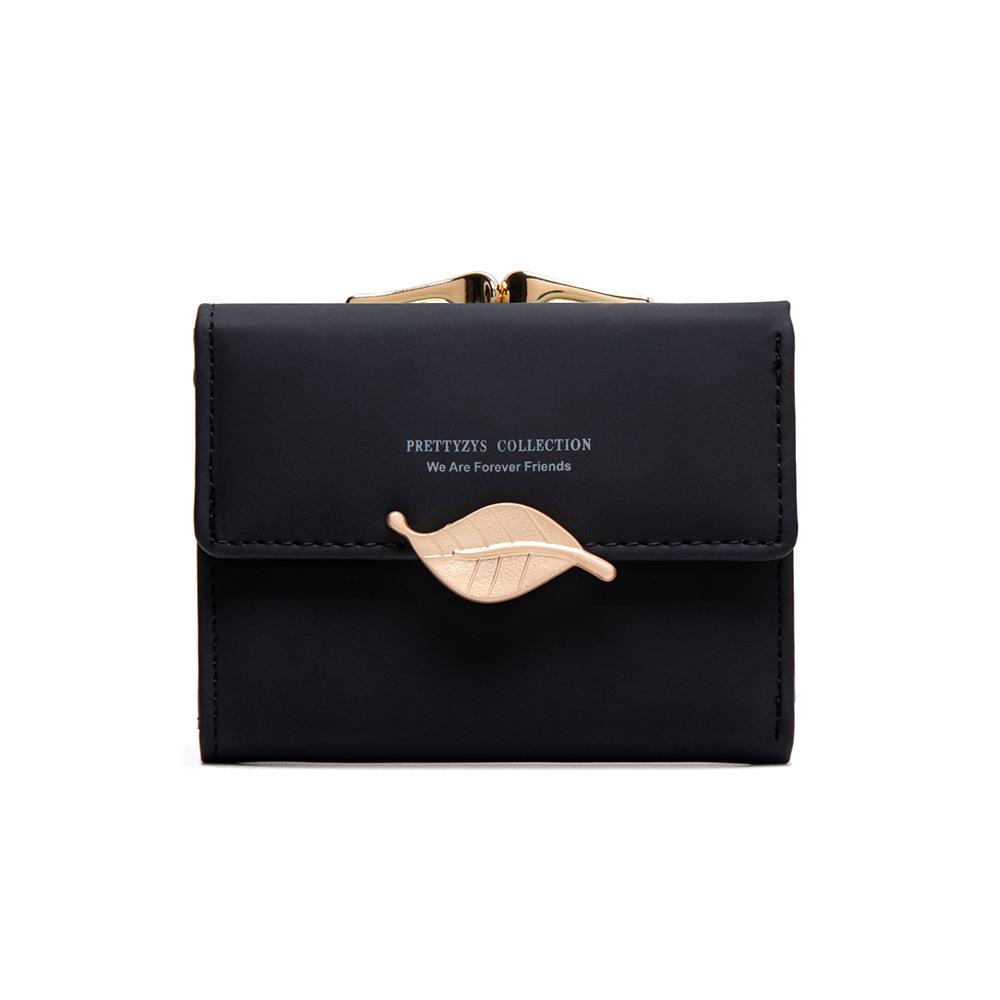 Wallet Women's Short PU Short Small Wallet with Large Capacity and Niche Women's Coin Purse