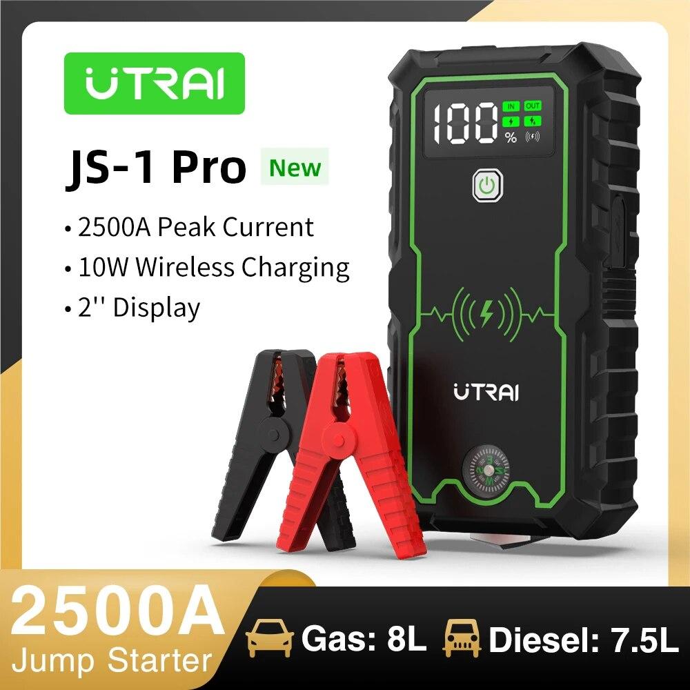 

UTRAI Power Bank 2500A Jump Starter Портативное зарядное устройство Автомобильный усилитель 12 В Автоматическое пусковое устройство Аварийный автомобильный аккумулятор Стартер