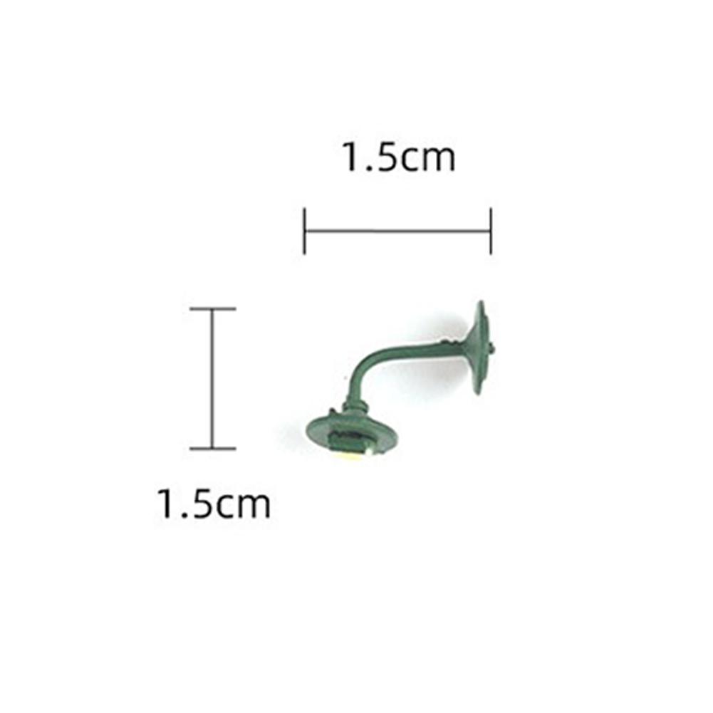 10 Piece Model Wall Lamps LED Street Lamps 1-Flame For H0 Houses Building Set Model Garden Decor Wall Lights Model Accessories