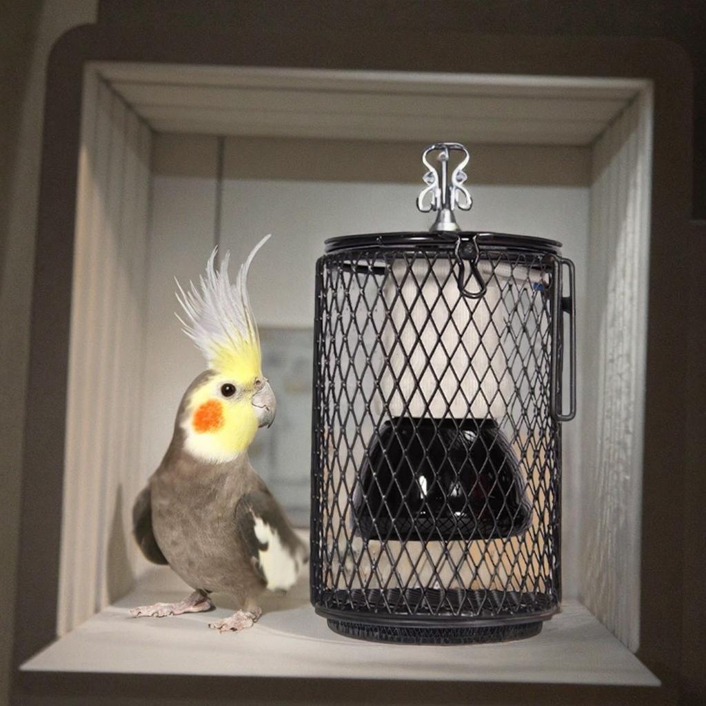 Parrot Heat Preservation Lamp Non-Gloss Ceramic Eco-friendly Round Anti-Scald Anti-Bite Heating for Birds
