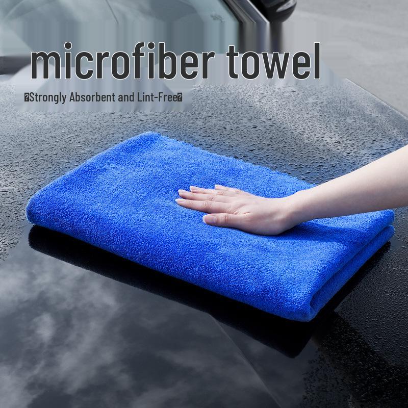 Super Absorbent Lint-Free Car Wash Towels - Streak-Free, Thick, Large & Small Sizes Thin