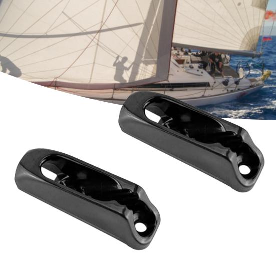 Cord Lock Cleat High Strength Reusable Wear Resistant Simple Installation Smooth Edge Burr Free Nylon Jam Cleat Self-lock Rope Cord