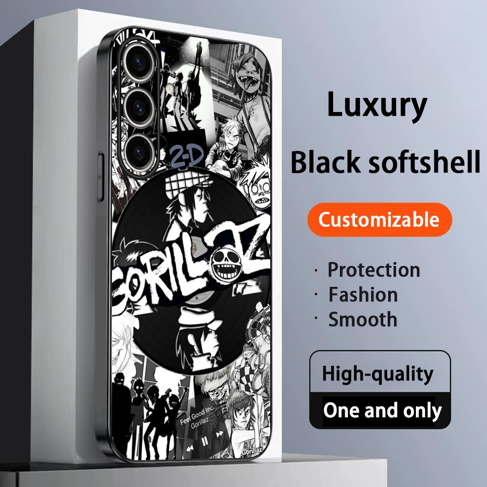 

Cool band GorillazS fashion design Phone Case For Samsung Galaxy S25 S24 S23 S22 S21 S20 Plus Ultra Note20 Soft Black Galaxy S24
