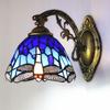 Tiffany LED Wall Light: Dragonfly Design for Bathroom, Bedroom, Hallway, or Balcony