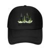 Tiny Adventurer Forest Trees Watercolor Mesh Baseball Cap Casual Hat Outdoor For Womens Unisex FeUnisex