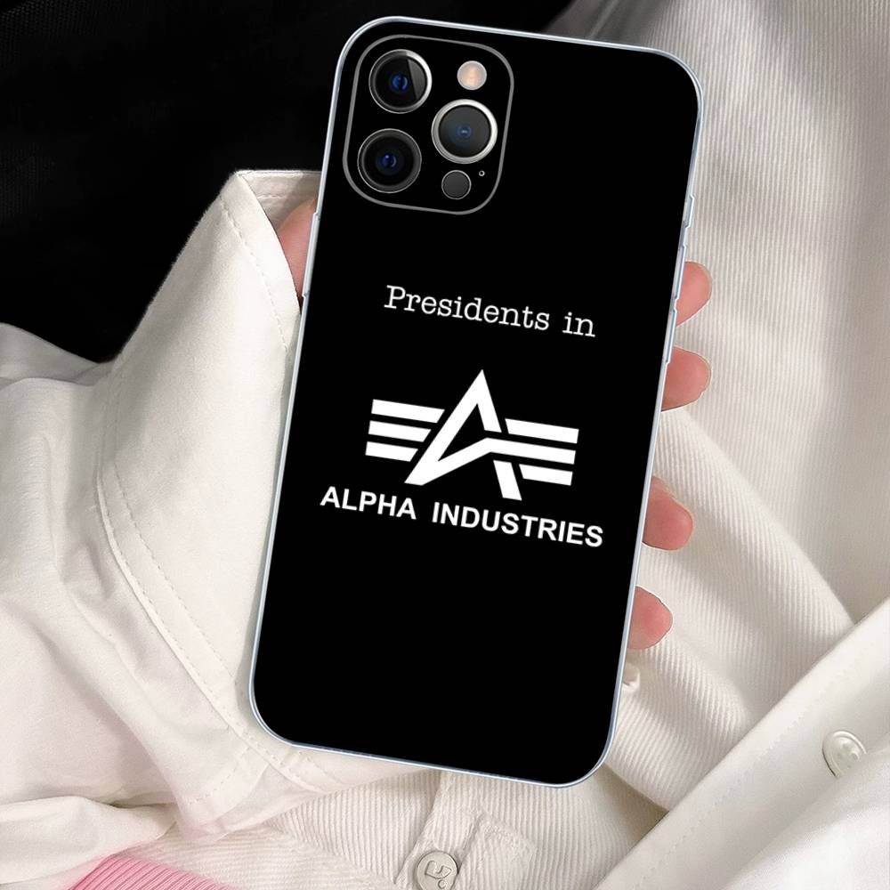 Jacket Alpha Industries Phone Case For IPhone 17 16 15 Plus 14 13 Mini 12 11 Pro Max Soft Shell Cover