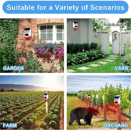 Tuya Smart WiFi Infrared Motion Detector Solar Outdoor PIR Wireless Strobe Siren Detector Sound Alarm Waterproof Remote Control