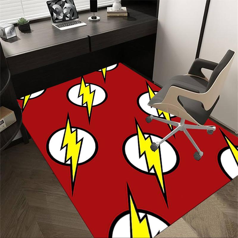 

1PC Flash Lightning Non-Slip Floor carpet, suitable for Office, bedroomand playrooms. It can also be used as a sofa footrest cover-T98 60cm by 90cm