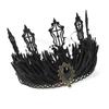 Gothicism Rose Headbands Halloween Cosplay Hair Hoop Carnivals Headbands for Bridal Wedding and Festival