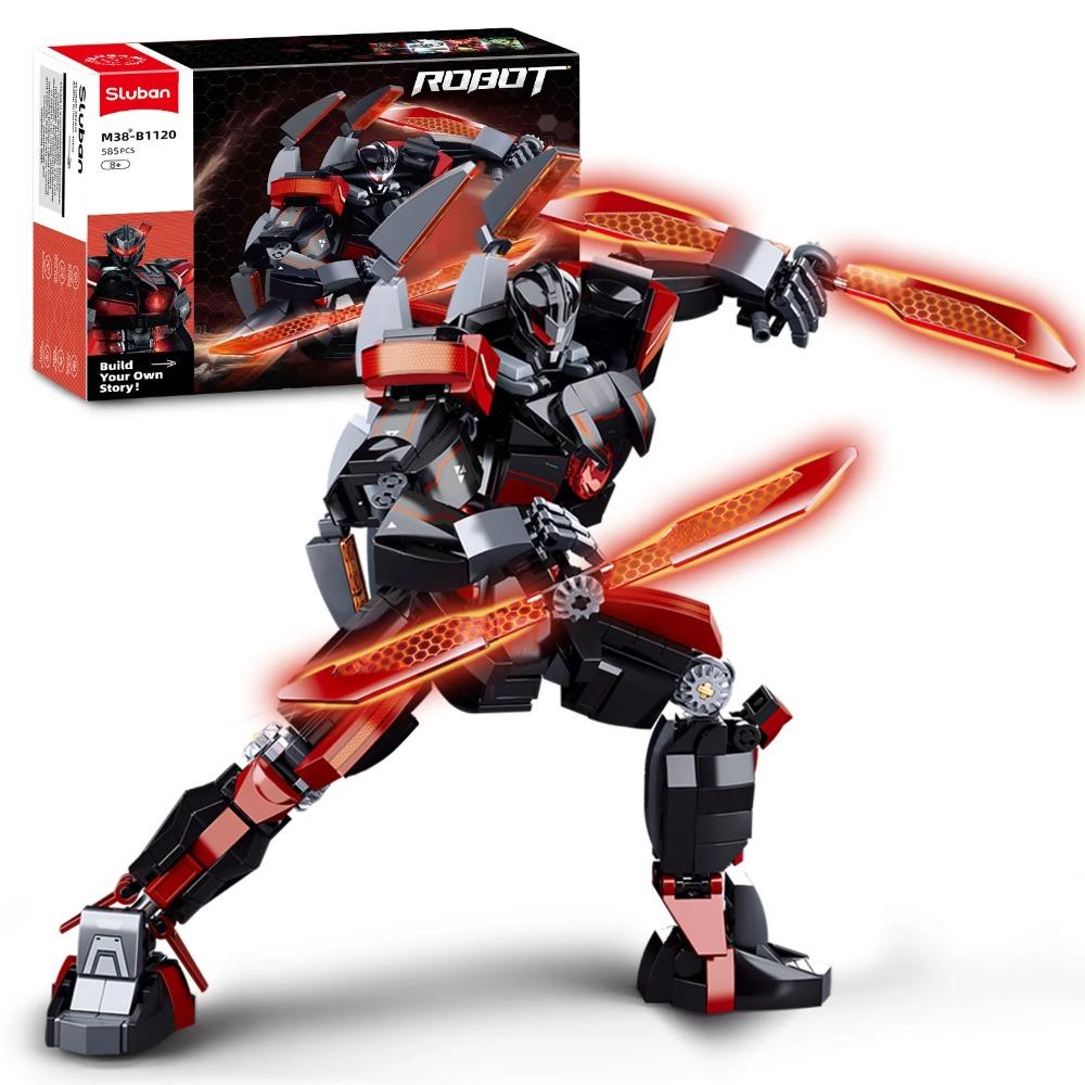 585 Teile Dunkler Wanderer Mecha Bausteine Roboter Modell Figuren Gelenke Beweglich Montage Spielzeug Schreibtisch Dekorationen DIY Spielzeug Geschenke
