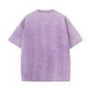 SX-77 MINISO 2026 Été Lavage Vintage Imprimé Coton Pur Style Épaule Hommes et Femmes Col Rond Manches Courtes T-shirt Couple