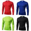 Men's Long Sleeve Compression Top for Basketball & Outdoor Sports (Quick-Dry, Breathable)