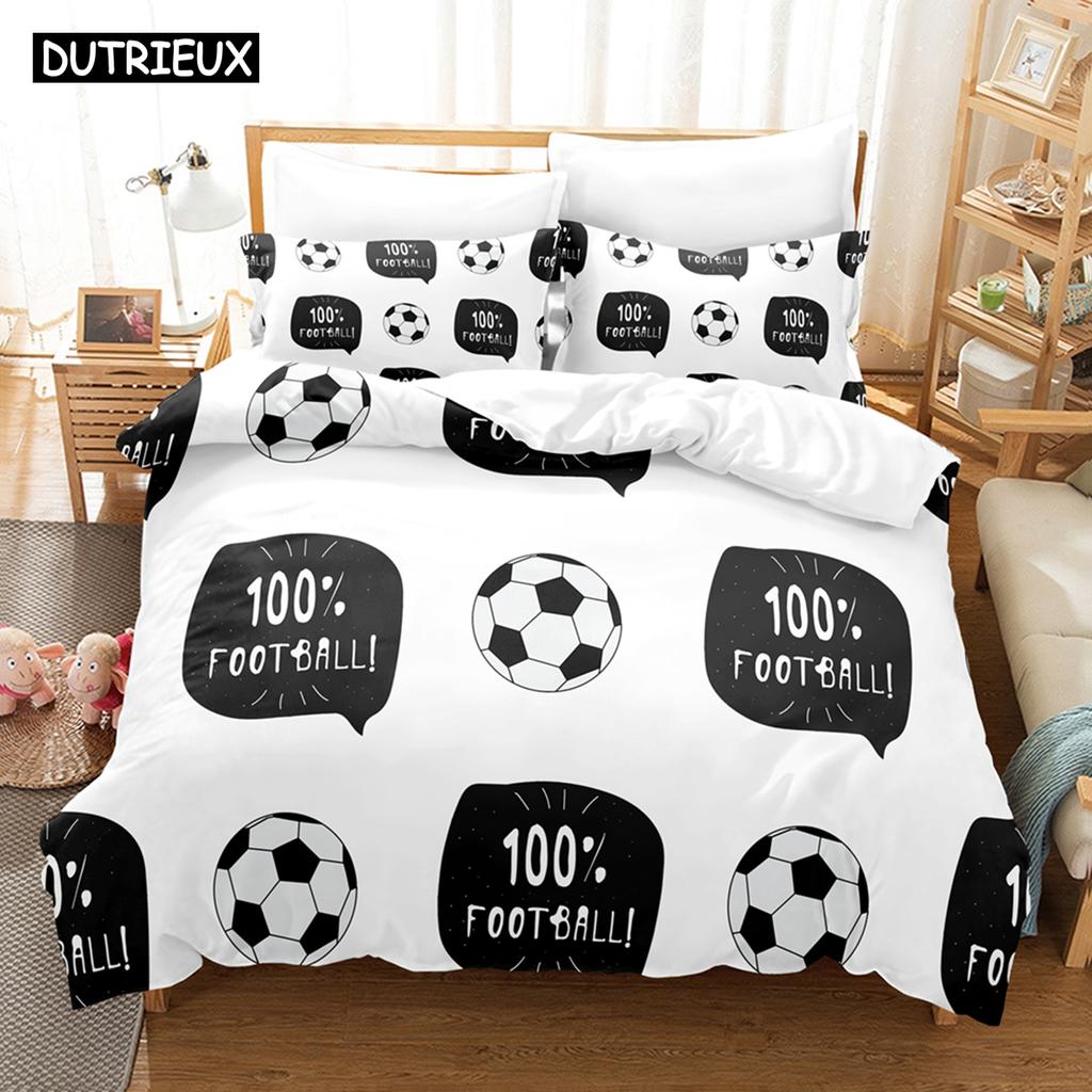 3D Football Bedding Sets Duvet Cover Set With Pillowcase Twin Full Queen King Bedclothes Bed Linen