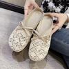 Slippers women's new summer versatile outer wear mesh breathable non-slip linen cotton bag head half slippers sandals women