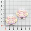 Cartoon Angel Girl Resin Accessories: DIY Hair Clips, Phone Cases, Magnets, Keychains, Ornaments