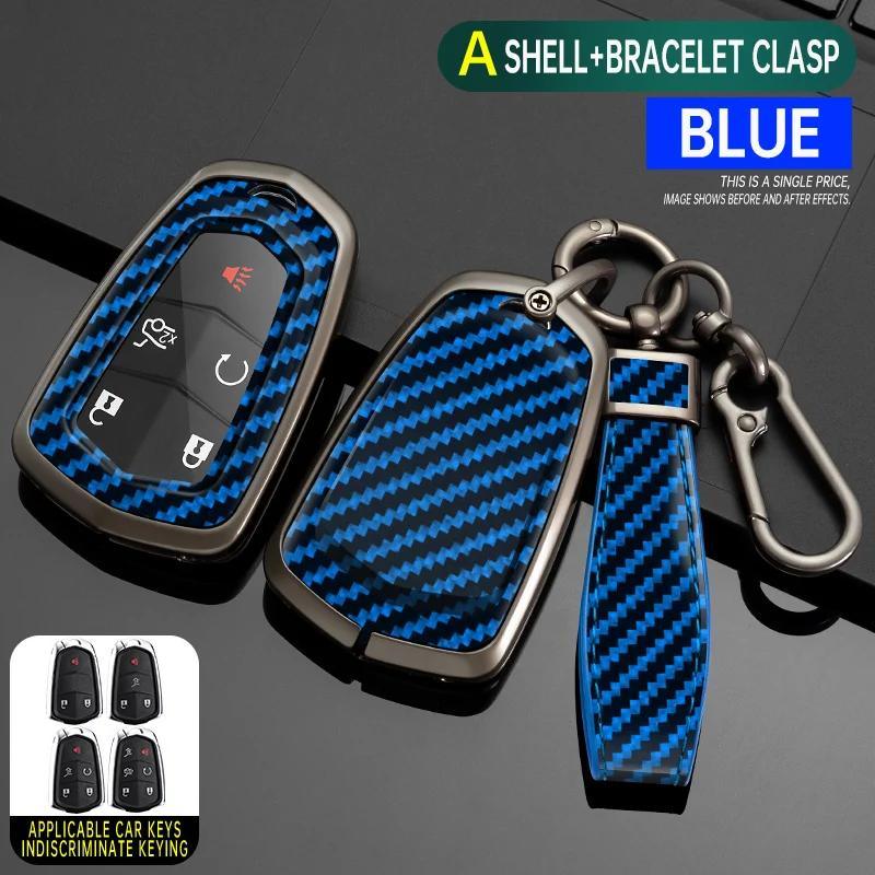 Styling Mouldings Alloy Car Remote Key Case Cover Protect Shell Bag For Cadillac ATS XTS XT5 XT4 CT6 XT6 CTS DTS ESV STS ELR Esc
