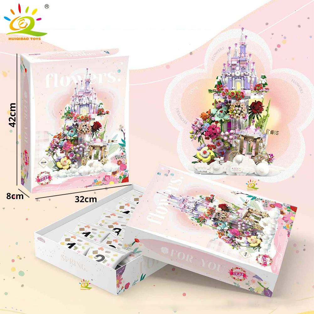HUIQIBAO MOC City Medieval Architecture Style Castle House Building Blocks Bricks Toys for Kid Gifts Children Construction Toys
