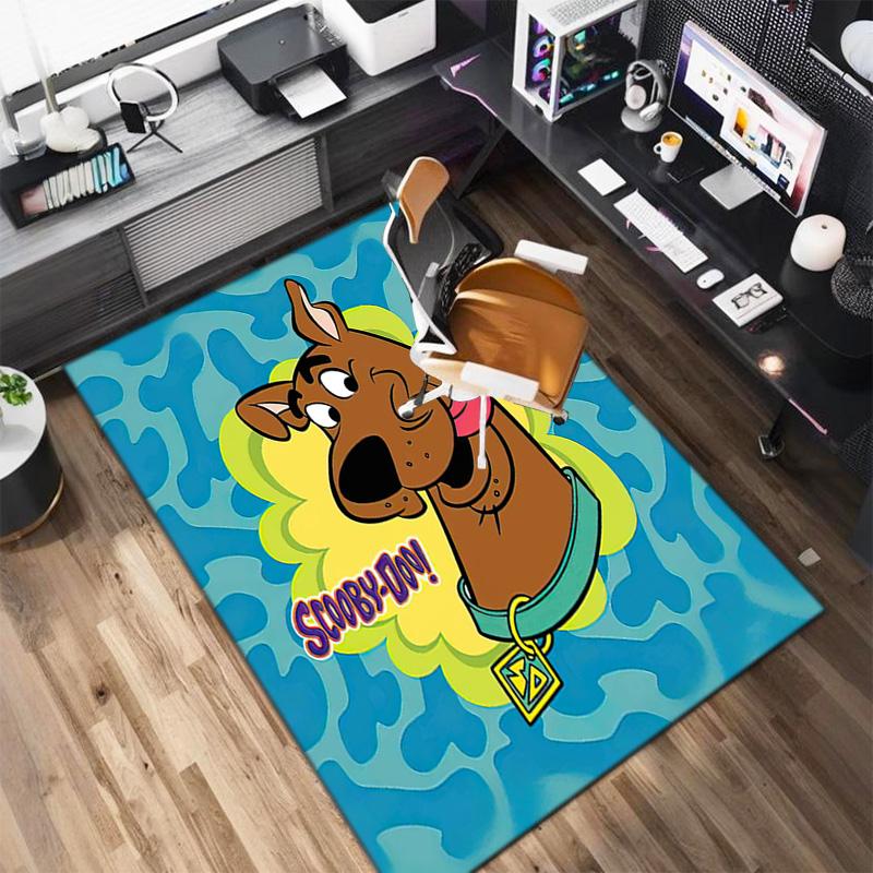 Halloween Cartoon Comedy Adventure Movie Scooby-Doo Carpet Is Suitable for Living Room and Bedroom Doormats Office Balcony Decorative Carpet V2