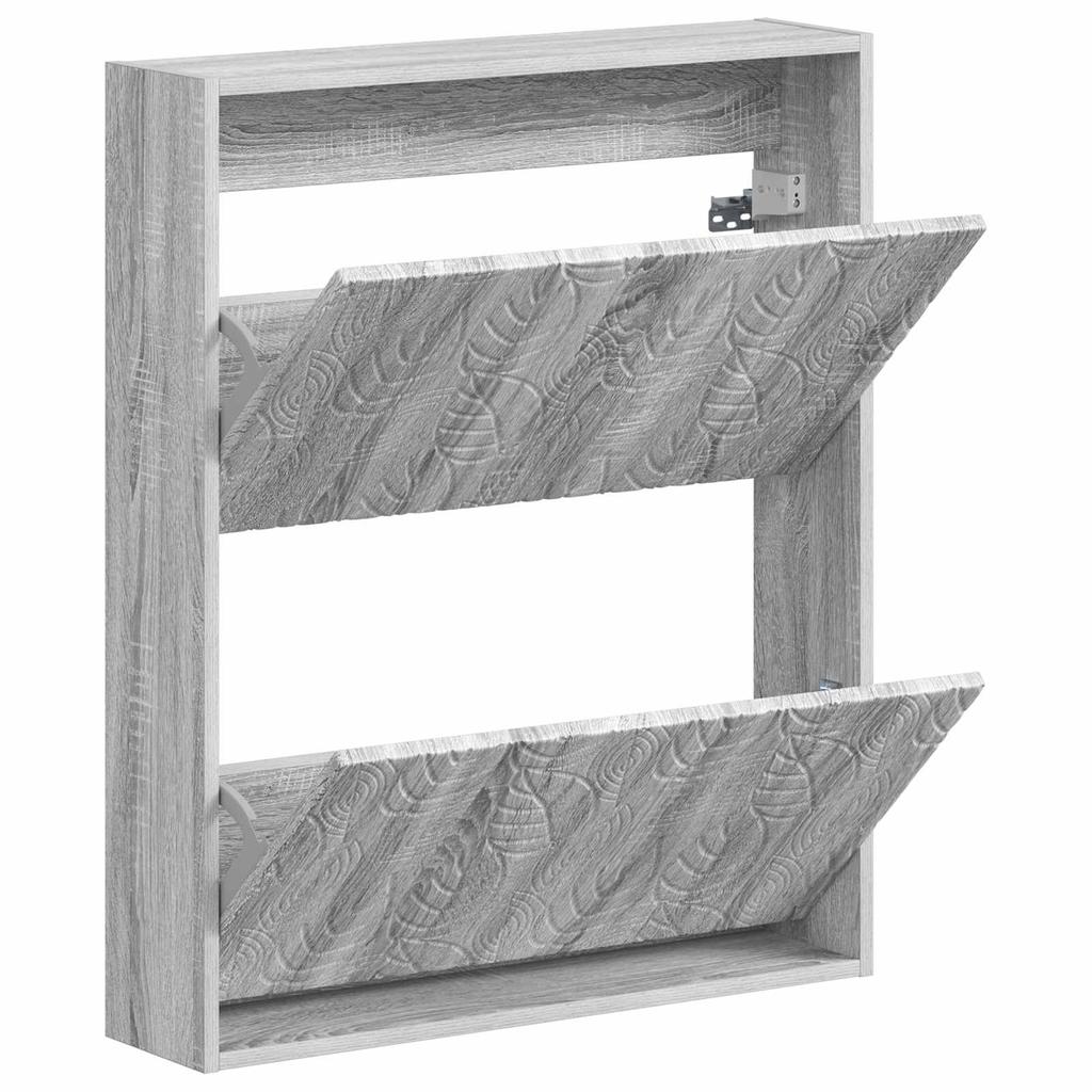 Wall Mounted Shoe Cabinet DELFT 71 X 17 X 86 Cm Engineered Wood