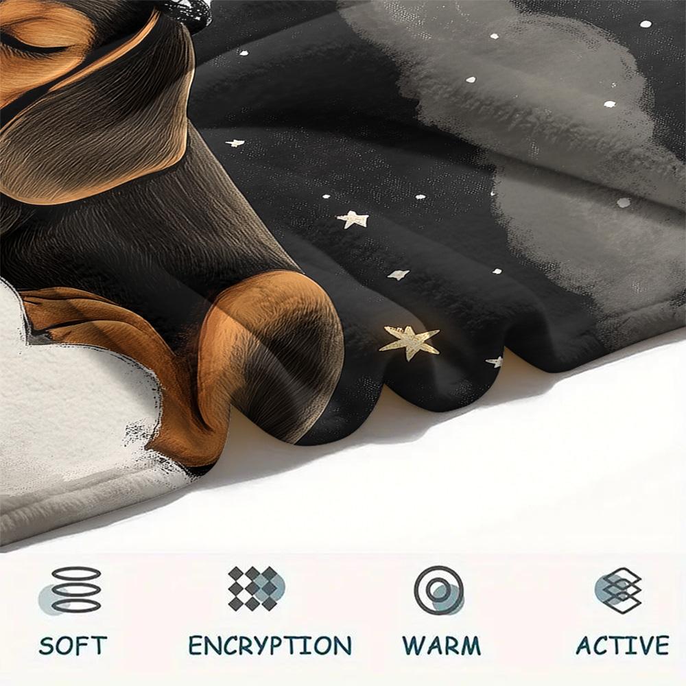 Animals in Dreams Print Flannel Blanket, High quality Comfortable for All Seasons, Home Decor, Warmth and Comfort, Perfect for Christmas Gifts