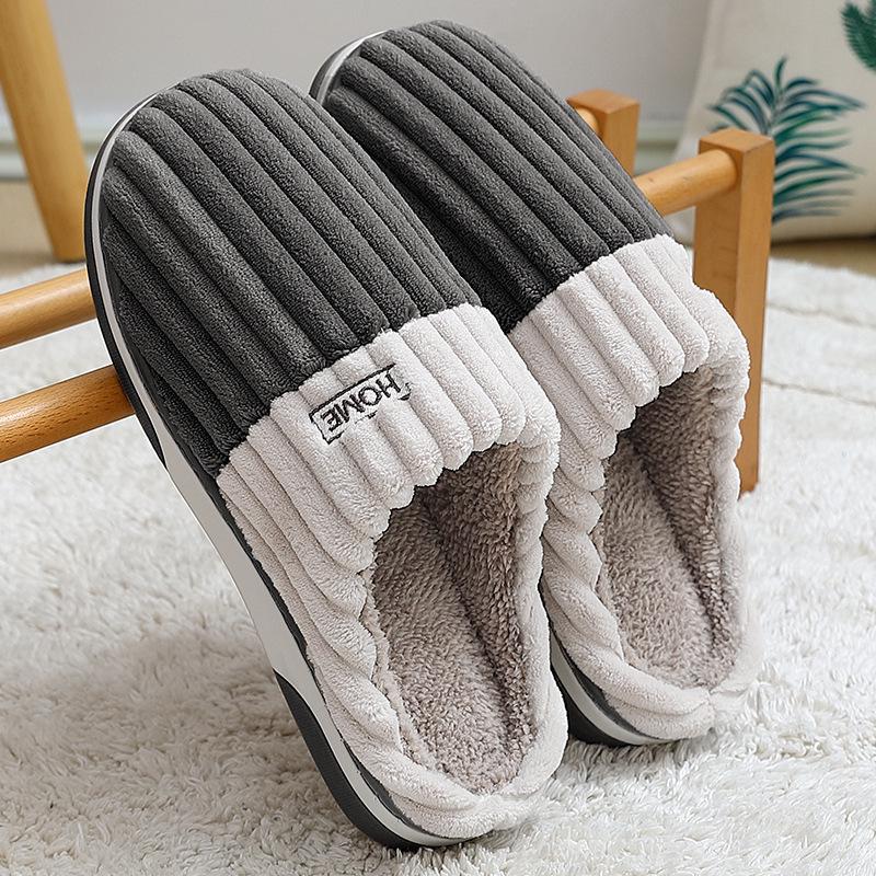 Zapatillas de Algodón Antideslizantes para Interiores para Hombre y Mujer - Suaves, Cómodas y Cálidas para el Invierno