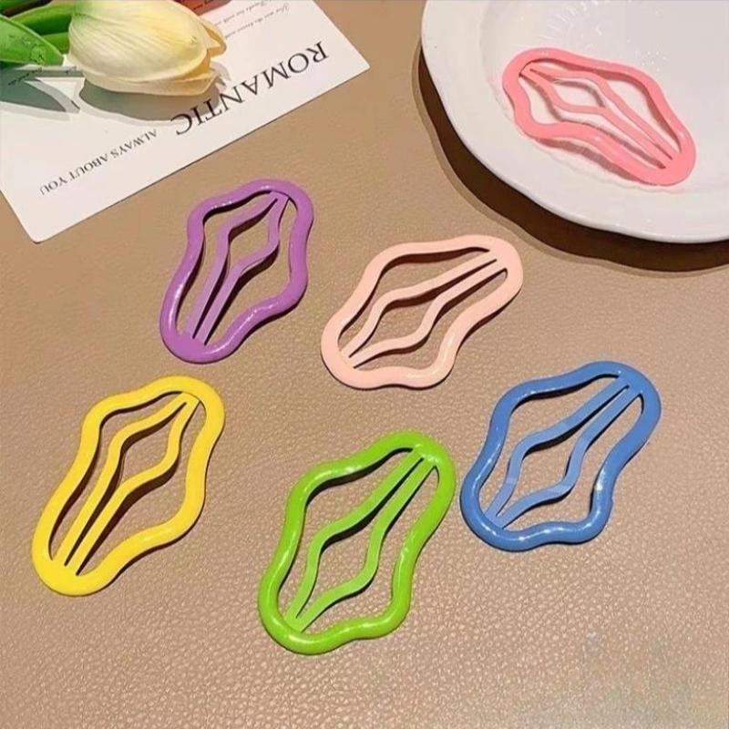 1 PCS Wave - Shaped Hair Clips Set - Minimalist & Chic Hair Accessories for Women  Assorted Colors, Perfect for Securing Bangs