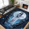 Crystal Velvet Rug Custom Name Text, Soft Non Slip Floor Mat Home DecorCorpse Bride Emily Victor