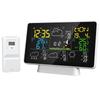 WIFI Wther Station Wireless Indoor Outdoor Hygrometer Thermometer Temperature Humidity Display Monitor Digital Wther Forecast Station Clock Alarm Cloc