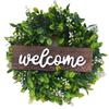 Large American Welcome Simulation Wreath Door Decoration Eucalyptus Wreath Eucalyptus Leaf Wreath Money Leaf Wreath
