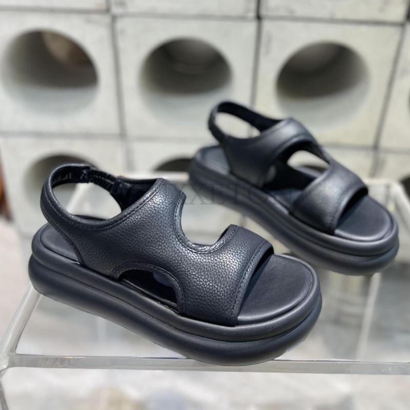 Casual Platform Sandals Woman Summer Trend Pumps Party Elegant Medium Heel Women Dermis Shoes Flats Designer Beach Sandals Girls