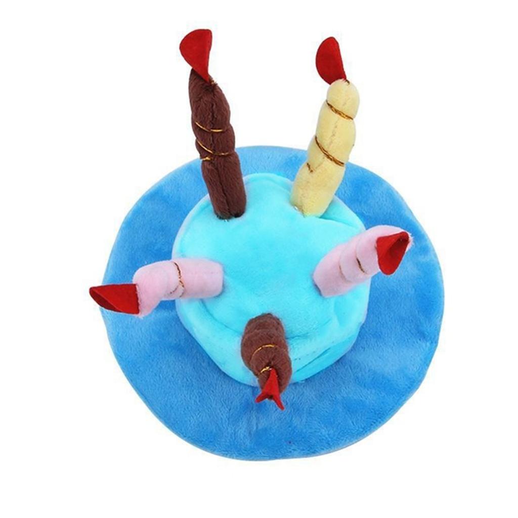 Pet Birthday Hat Party Accessory Adjustable Size Soft Fabric Comfortable Fit Suitable for Small Medium Large Pets Celebration Use