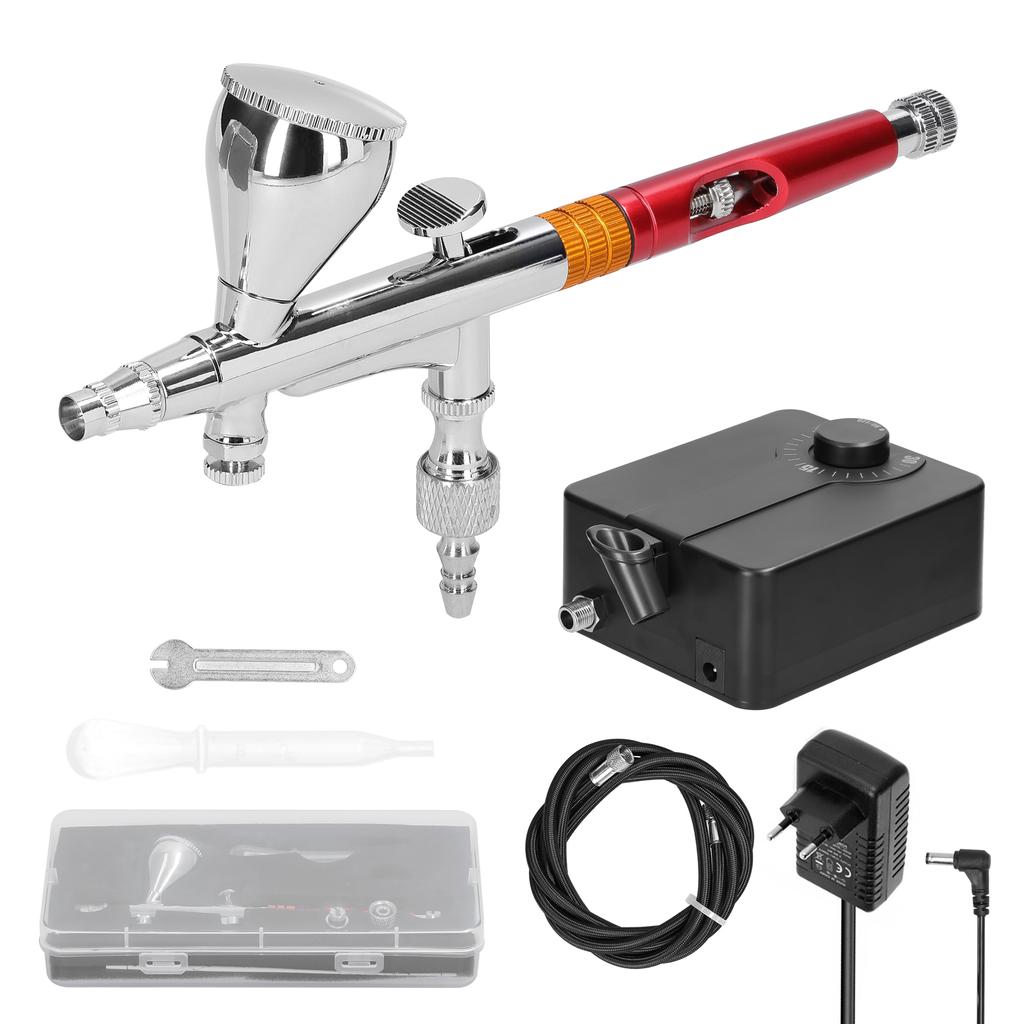 Set de pompă de aer profesională multifuncțională T218 0,3 mm Airbrush Max 30PSI pentru modele de artă DIY